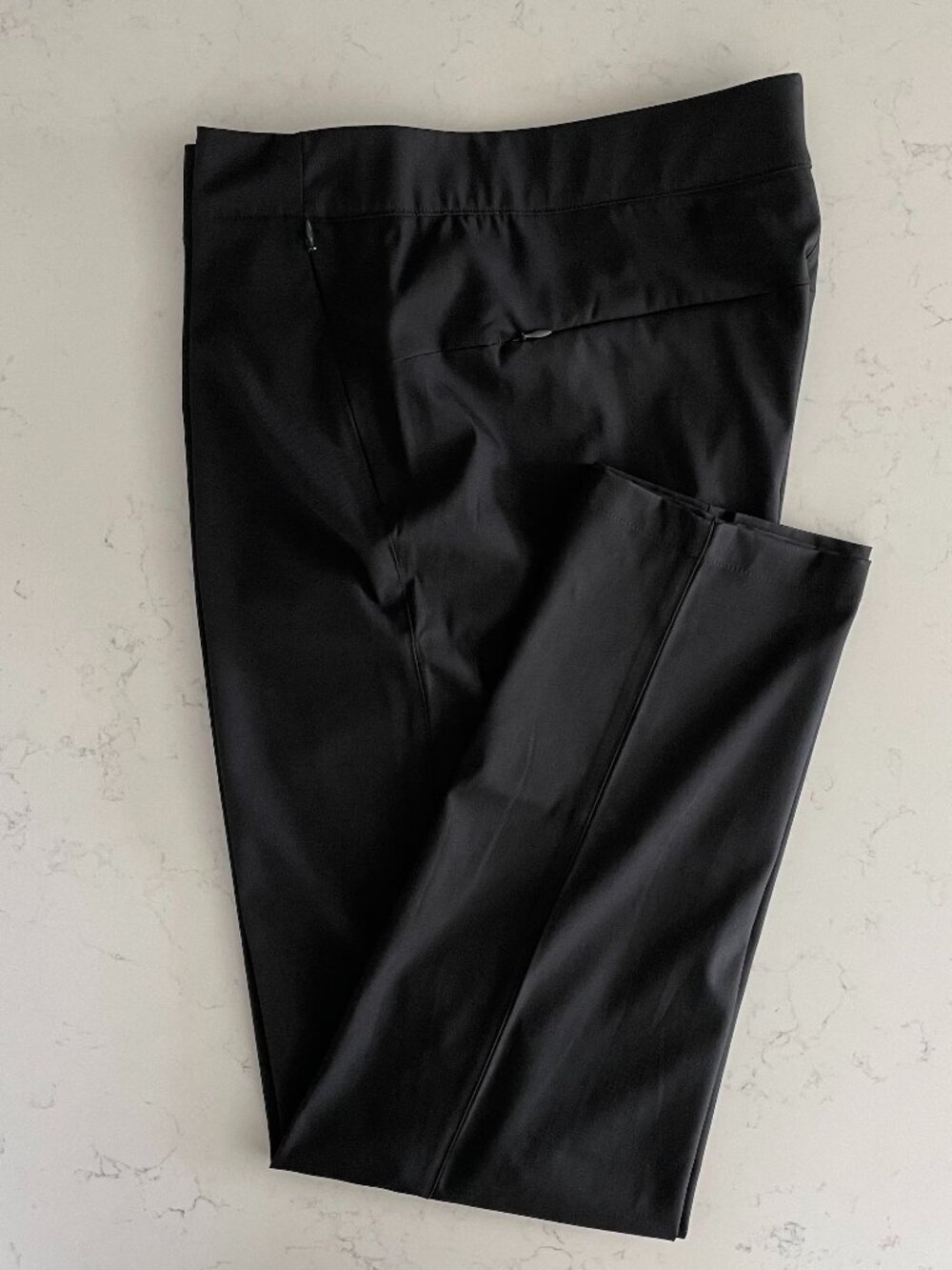 Lole Activewear Recycled Poly Miles Travel Pants with Zip Pockets Black Sz 14
